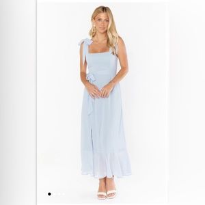 Show me your mumu Claire chiffon bridesmaid dress